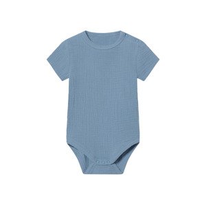 lupilu® Dětské mušelínové body (modrá, 50/56)