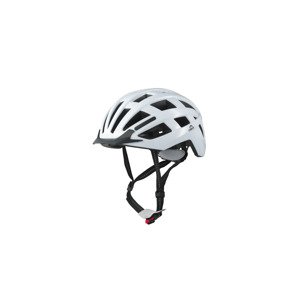 Crivit Dámská / Pánská cyklistická helma s koncovým světlem (bílá, S/M)