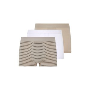 Livergy® Pánské boxerky, 3 kusy (béžová/bílá, 6/L)