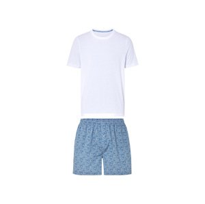 Livergy® Pánské pyžamo (bílá/modrá, XL (56/58))