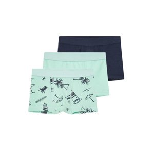 lupilu® Chlapecké boxerky, 3 kusy (navy modrá / mintová, 110/116)