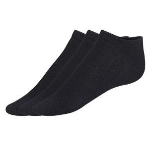 Livergy® Pánské nízké ponožky s BIO bavlnou, 3 páry (černá, 39/42)