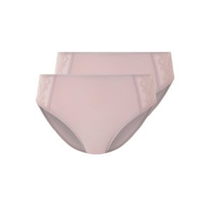 esmara® Dámské kalhotky s krajkou, 2 kusy (světle růžová, M(40/42))