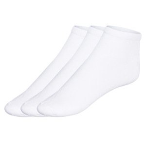 esmara® Dámské nízké ponožky s BIO bavlnou, 3 páry (bílá, 35/38)