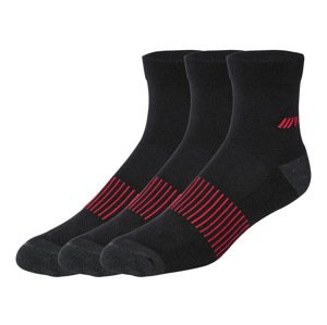 Parkside® Pánské pracovní ponožky, 3 páry (černá, 43-46)