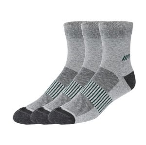 Parkside® Pánské pracovní ponožky, 3 páry (šedá, 43/46)