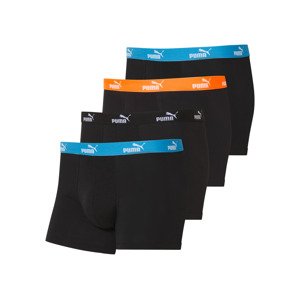 Puma Pánské boxerky, 4 kusy (černá/šedá, L)