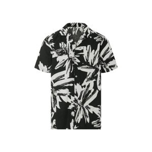 Livergy® Pánská volnočasová košile (černá/bílá, M (39/40))