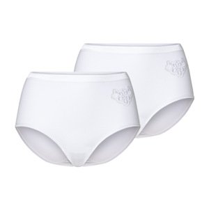 esmara® Dámské kalhotky s krajkou s BIO bavlnou, 2 kusy (bílá, M(40/42))