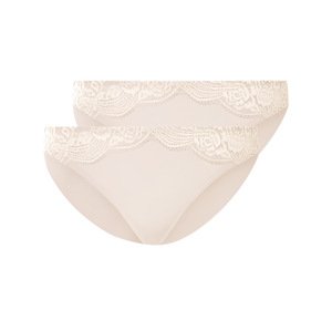 esmara® Dámské kalhotky s krajkou, 2 kusy (béžová, Xs(32/34))
