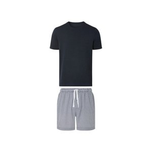 Livergy® Pánské pyžamo, čistá bavlna (navy modrá, M (48/50))
