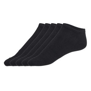 Livergy® Pánské nízké ponožky s BIO bavlnou, 5 párů (černá, 43-46)
