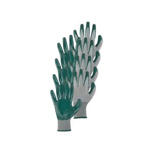 Parkside® Nitrilové zahradní rukavice (šedá/zelená)