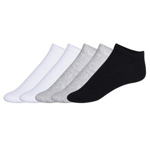 esmara® Dámské nízké ponožky, 5 párů (bílá/šedá/černá, 39-42)