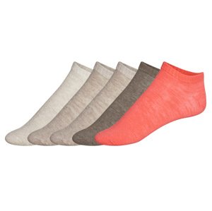 esmara® Dámské nízké ponožky, 5 párů (béžová/korálová, 39-42)