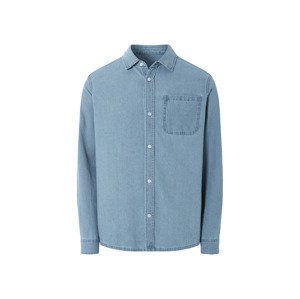 Livergy® Pánská džínová košile s BIO bavlnou (světle modrá, XL (43/44))