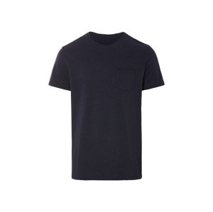 Livergy® Pánské triko s podílem lnu (navy modrá, M(48/50))