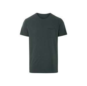 Livergy® Pánské triko s podílem lnu (zelená, S(44/46))
