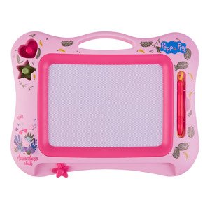 Magnetická tabulka na kreslení „Prasátko Peppa“ (růžová)