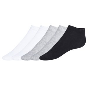 Livergy® Pánské nízké ponožky, 5 párů (bílá/šedá/černá, 39/42)