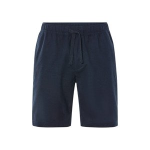 Livergy® Pánské bermudy s podílem lnu (navy modrá, S (44/46))