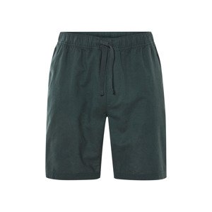 Livergy® Pánské bermudy s podílem lnu (tmavě zelená, L (52/54))