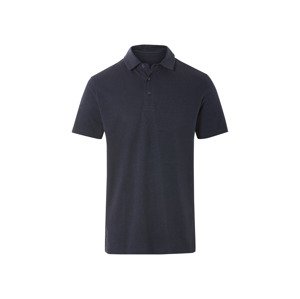 Livergy® Pánské polotriko s podílem lnu (navy modrá, XXL (60/62))