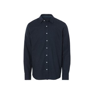 Livergy® Pánská lněná košile (navy modrá, XXL (45/46))