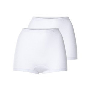 esmara® Dámské kalhotky s nohavičkou s BIO bavlnou, 2 kusy (Xl(48/50))