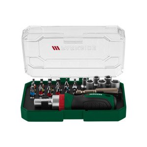Parkside® Sada bitů s ráčnou (sada ráčnových šroubováků na bity a nástrčných klíčů, 6,3 mm)