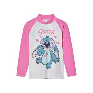 Dívčí triko na plavání s ochranou proti UV záření (Stitch, 110/116)