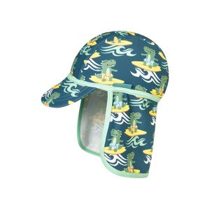 Playshoes Dětská koupací rychleschnoucí čepice s UV ochranou (surfař dino, 50-51)
