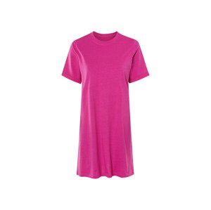 esmara® Dámské šaty, s ohrnutými rukávy (růžová, S(36/38))