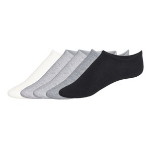 esmara® Dámské nízké ponožky, 5 párů (krémová/šedá/černá, 35/38)