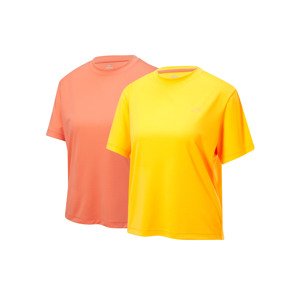 Crivit Dámské funkční triko, 2 kusy (žlutá/oranžová, Xs(32/34))