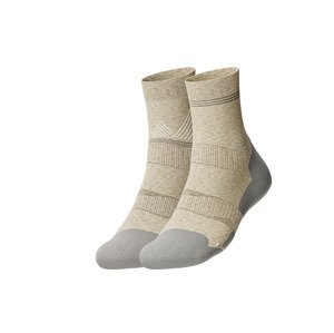 Crivit Dámské / Pánské funkční ponožky, 2 páry (béžová, 39/42)