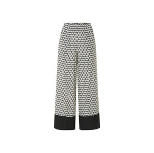 esmara® Dámské kalhoty se širokými nohavicemi (vzor/bílá, Xs(32/34))