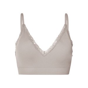 esmara® Dámská bezešvá podprsenka s krajkou (šedá, S(36/38))