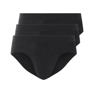 Livergy® Pánské slipy, 3 kusy (černá, 6/L)