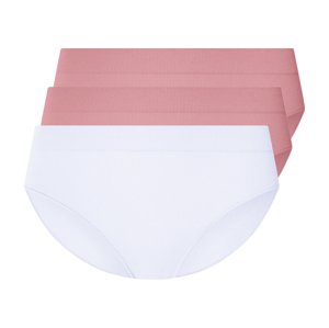 esmara® Dámské bezešvé kalhotky, 3 kusy (růžová/bílá, S(36/38))