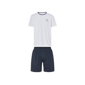 esmara® Pánské pyžamo (bílá / navy modrá, L (52/54))