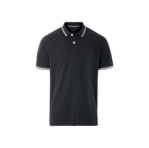 Livergy® Pánské polotriko "Regular Fit", s kontrastními pruhy (navy modrá, XL (56/58))