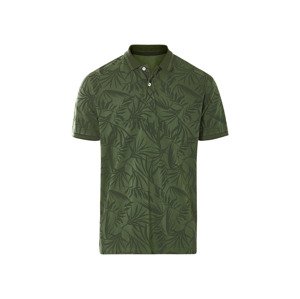 Livergy® Pánské polotriko "Regular Fit", s kontrastními pruhy (zelená, L (52/54))