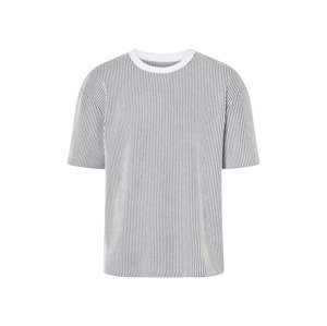 Livergy® Pánské triko, s kulatým výstřihem (černá/bílá, L (52/54))