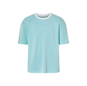 Livergy® Pánské triko, s kulatým výstřihem (modrá/bílá, XL (56/58))