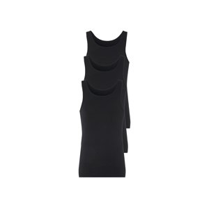 Livergy® Pánský nátělník, 3 kusy (černá, 7/Xl)