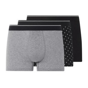 Livergy® Pánské boxerky Xxl, 3 kusy (černá/šedá, 6/L)
