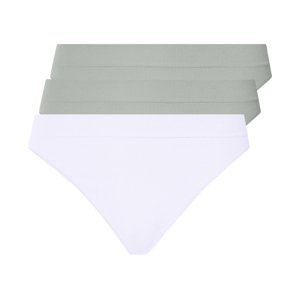 esmara® Dámské bezešvé kalhotky Tanga, 3 kusy (mintová/bílá, L(44/46))