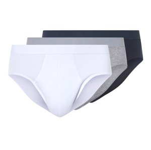 Livergy® Pánské slipy, 3 kusy (navy modrá / šedá / bílá, 8/Xxl)