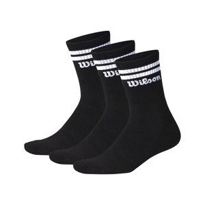 Wilson Dámské / Pánské sportovní ponožky, 3 páry (černá, 43/46)